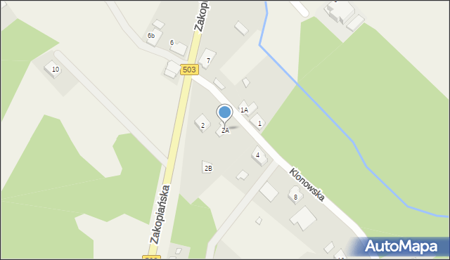 Suchacz, Klonowska, 2A, mapa Suchacz