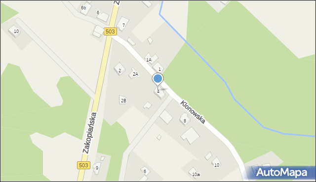 Suchacz, Klonowska, 4, mapa Suchacz