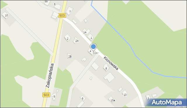 Suchacz, Klonowska, 4A, mapa Suchacz