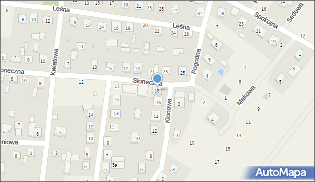 Sułkowice, Klonowa, 18, mapa Sułkowice
