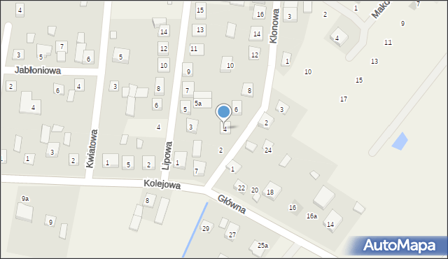 Sułkowice, Klonowa, 4, mapa Sułkowice