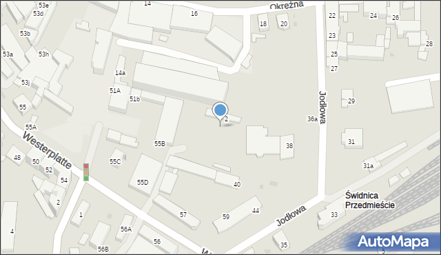 Świdnica, Kliczkowska, 2f, mapa Świdnicy