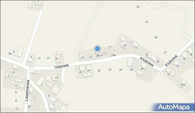 Świerczyniec, Klubowa, 25, mapa Świerczyniec