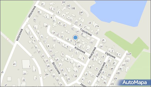 Świętochłowice, Klonowa, 4, mapa Świętochłowice