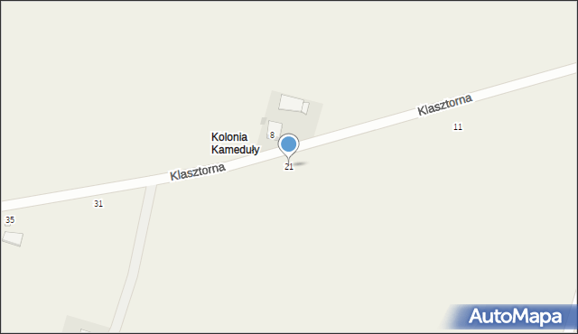 Szaniec, Klasztorna, 21, mapa Szaniec