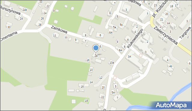Szczebrzeszyn, Klukowskiego Zygmunta, dr., 2a, mapa Szczebrzeszyn