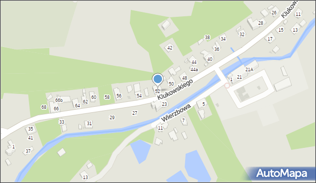 Szczebrzeszyn, Klukowskiego Zygmunta, dr., 52, mapa Szczebrzeszyn