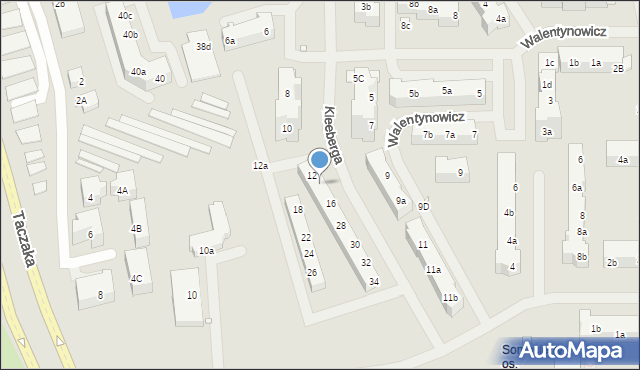 Szczecin, Kleeberga Franciszka, 14, mapa Szczecina