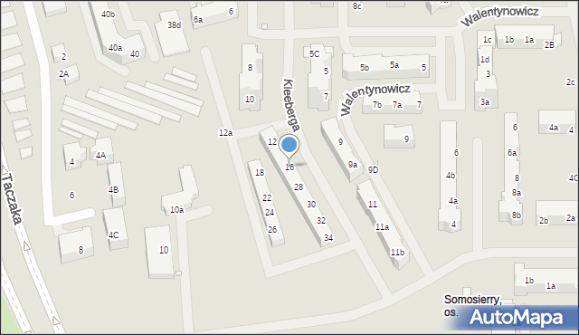 Szczecin, Kleeberga Franciszka, 16, mapa Szczecina