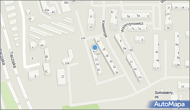 Szczecin, Kleeberga Franciszka, 20, mapa Szczecina