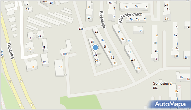 Szczecin, Kleeberga Franciszka, 24, mapa Szczecina