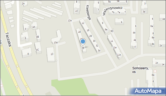 Szczecin, Kleeberga Franciszka, 26, mapa Szczecina