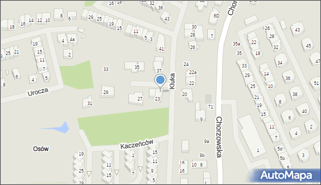 Szczecin, Kluka Jana Krzysztofa, ks., 25, mapa Szczecina