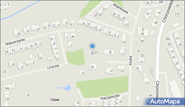 Szczecin, Kluka Jana Krzysztofa, ks., 33, mapa Szczecina