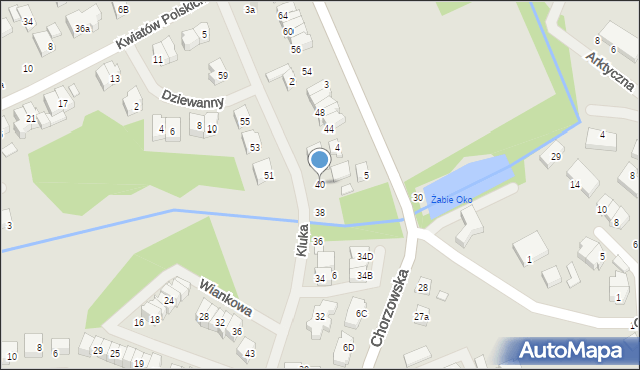 Szczecin, Kluka Jana Krzysztofa, ks., 40, mapa Szczecina