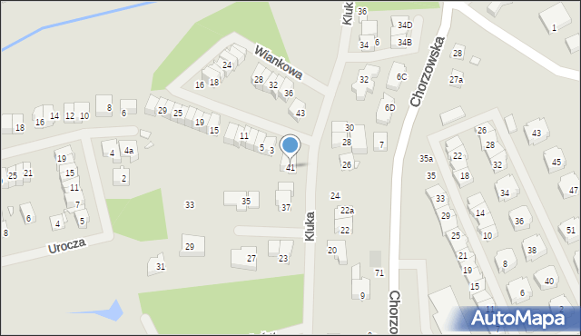 Szczecin, Kluka Jana Krzysztofa, ks., 41, mapa Szczecina