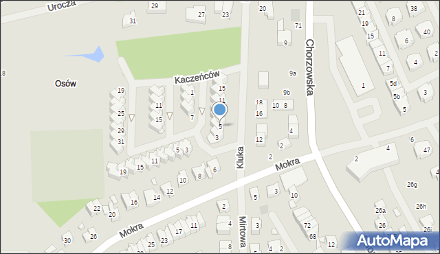 Szczecin, Kluka Jana Krzysztofa, ks., 5, mapa Szczecina