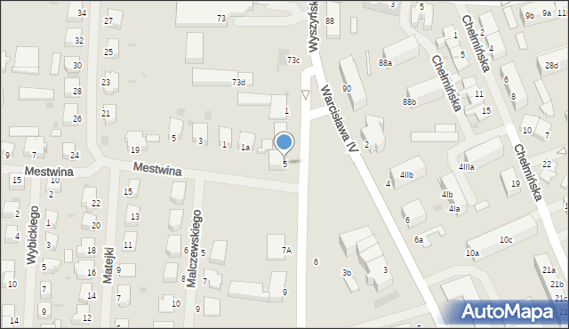 Szczecinek, Klasztorna, 5, mapa Szczecinek