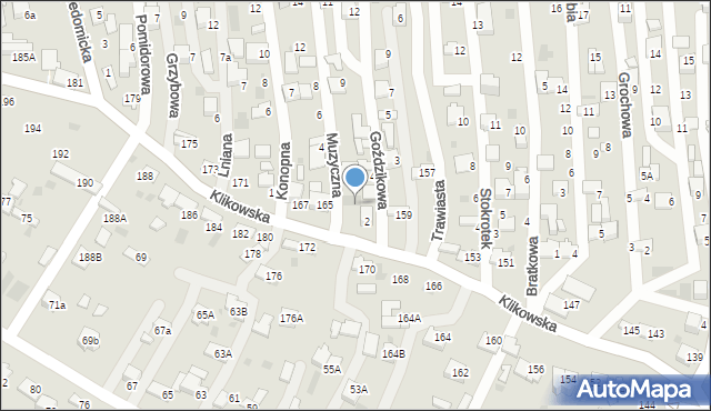 Tarnów, Klikowska, 163, mapa Tarnów