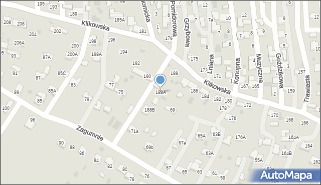 Tarnów, Klikowska, 188A, mapa Tarnów