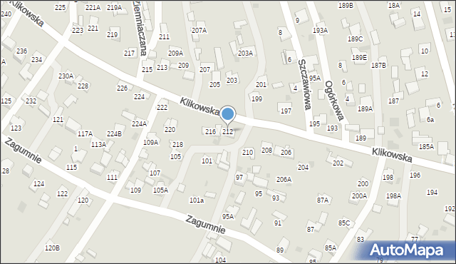 Tarnów, Klikowska, 212, mapa Tarnów