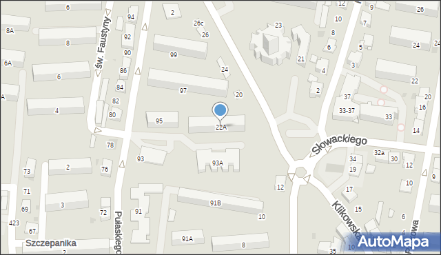 Tarnów, Klikowska, 22A, mapa Tarnów