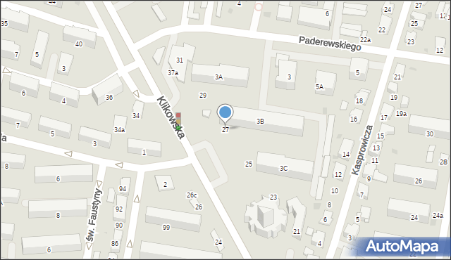 Tarnów, Klikowska, 27, mapa Tarnów