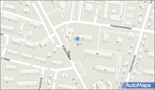 Tarnów, Klikowska, 29, mapa Tarnów