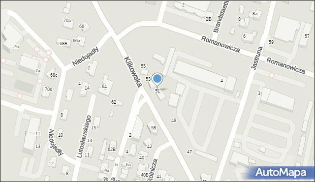 Tarnów, Klikowska, 51, mapa Tarnów