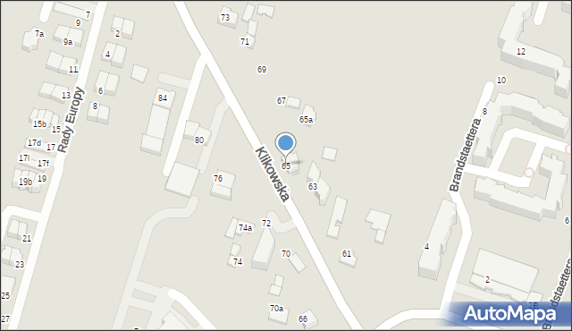 Tarnów, Klikowska, 65, mapa Tarnów