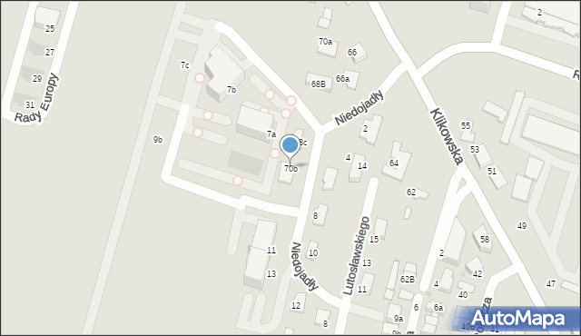 Tarnów, Klikowska, 70b, mapa Tarnów