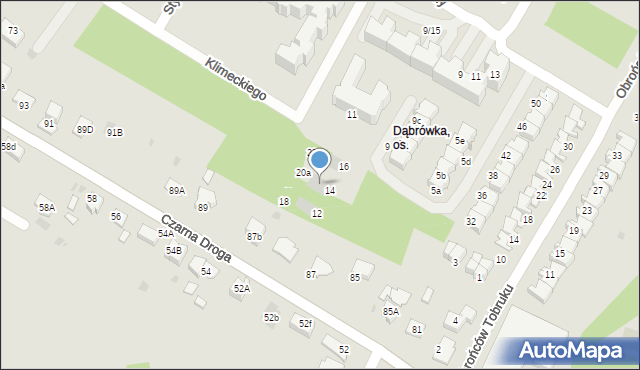 Tarnów, Klimeckiego Tadeusza, gen., 14a, mapa Tarnów