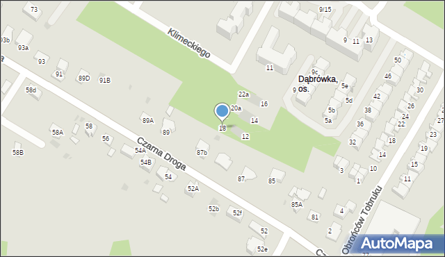 Tarnów, Klimeckiego Tadeusza, gen., 18, mapa Tarnów