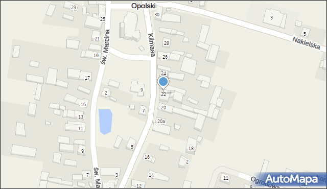 Tarnów Opolski, Klimasa, ks., 22, mapa Tarnów Opolski