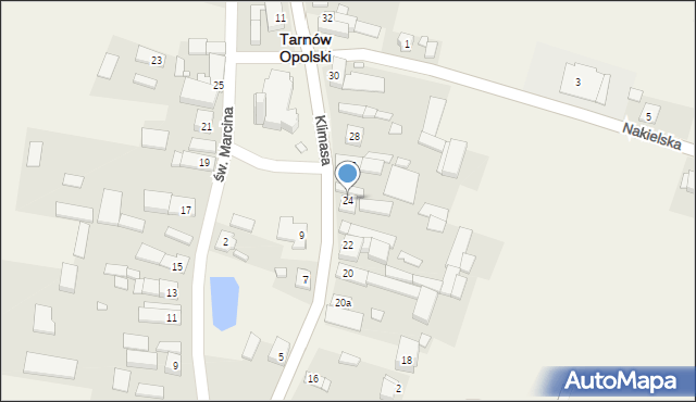 Tarnów Opolski, Klimasa, ks., 24, mapa Tarnów Opolski