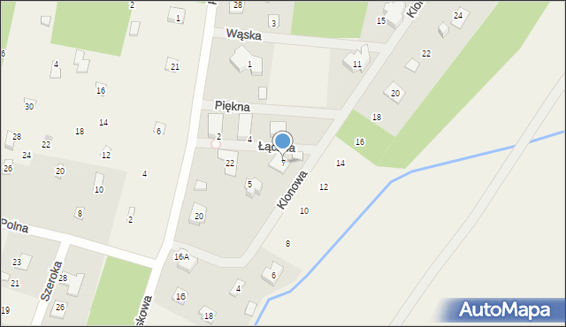 Tartak Brzózki, Klonowa, 7, mapa Tartak Brzózki