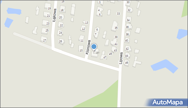 Trzciel, Klonowa, 9, mapa Trzciel