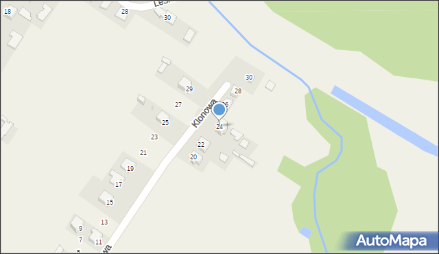Tuczempy, Klonowa, 24, mapa Tuczempy