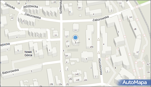 Warszawa, Kluczborska, 7, mapa Warszawy