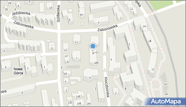 Warszawa, Kluczborska, 9, mapa Warszawy