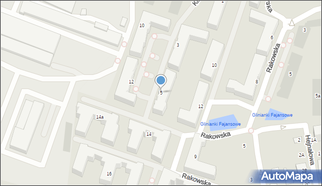 Warszawa, Klinkierowa, 5, mapa Warszawy