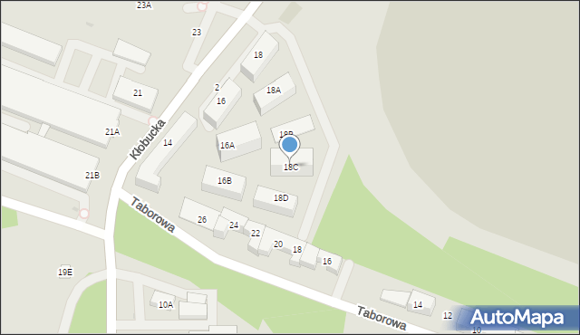 Warszawa, Kłobucka, 18C, mapa Warszawy