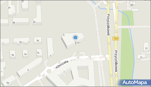 Warszawa, Klimczaka Franciszka, 2, mapa Warszawy