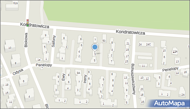 Warszawa, Kleopatry, 1, mapa Warszawy