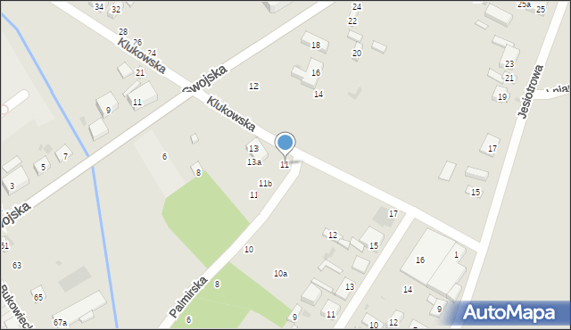 Warszawa, Klukowska, 11, mapa Warszawy
