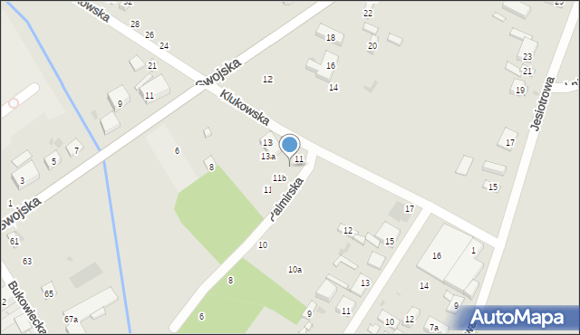 Warszawa, Klukowska, 11a, mapa Warszawy