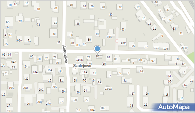 Warszawa, Klimontowska, 80, mapa Warszawy