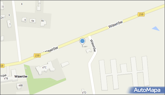 Wawrów, Klonowa, 6, mapa Wawrów