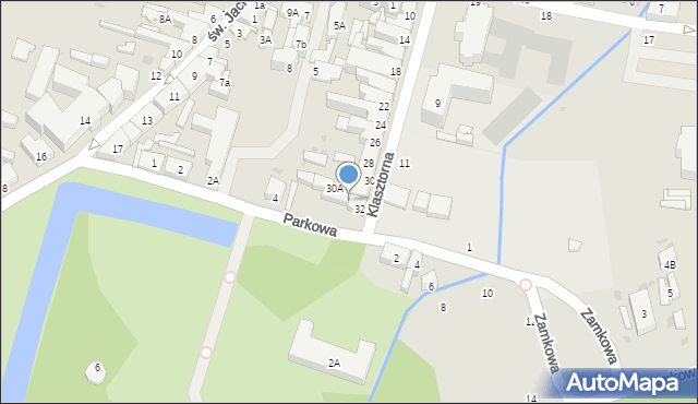 Wejherowo, Klasztorna, 32A, mapa Wejherowo