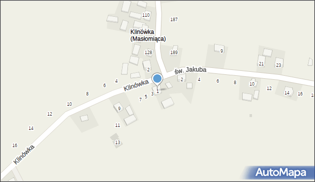 Więcławice Stare, Klinówka, 1, mapa Więcławice Stare